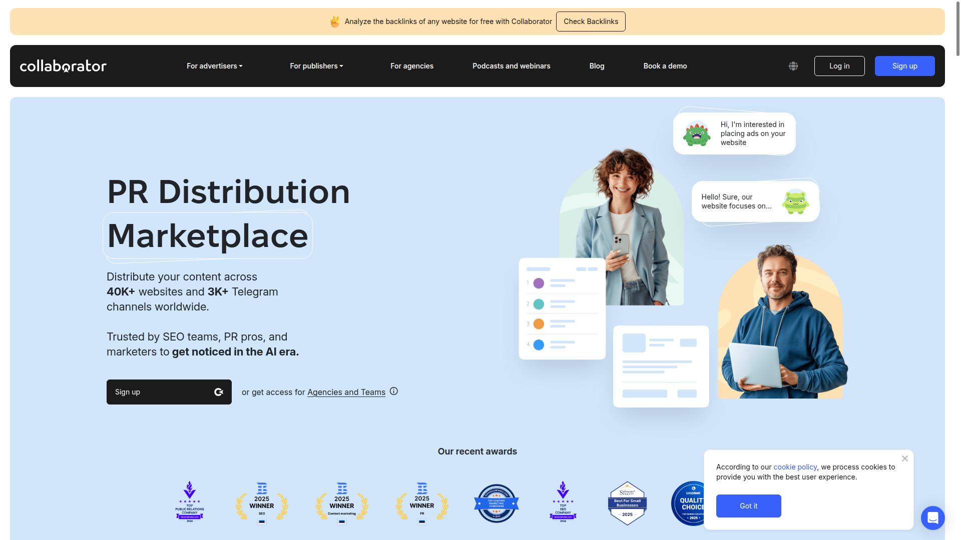 Collaborator website